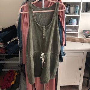 Green Aerie Sweat Romper